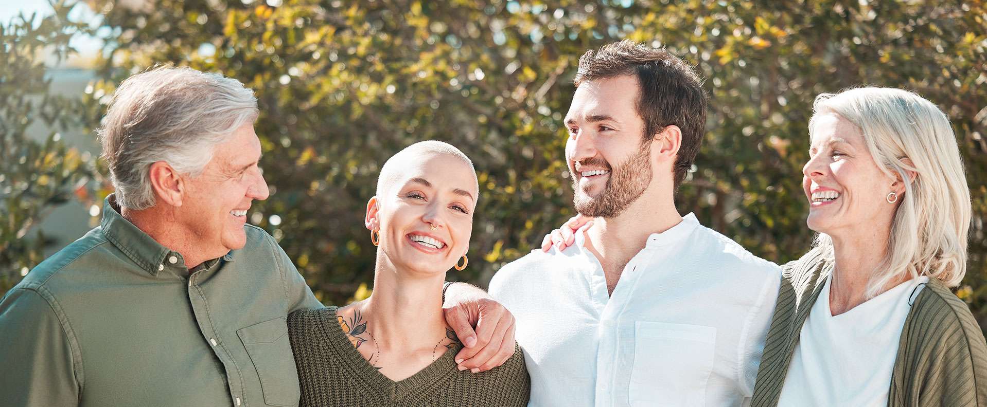 breast cancer survivor and her family